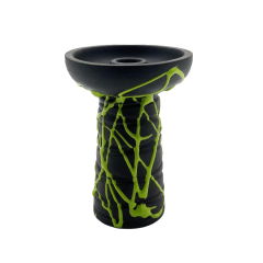 Глиняна чаша Gusto Bowls Classic Phunnel Black Green (зелене поливання) Глиняна чаша Gusto Bowls Classic Phunnel Black Green (зелене поливання)