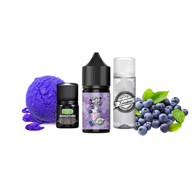 Набор для самозамеса Hype Kit Blueberry Ice Cream (Черничное Мороженое, 50 мг, 30 мл)
