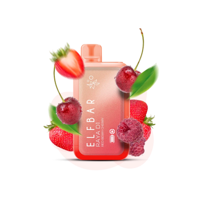 Elf Bar Raya D1 13000 Red Berry Cherry (Червона ягода Вишня) Одноразовий POD Elf Bar Raya D1 13000 Red Berry Cherry (Червона ягода Вишня) Одноразовий POD