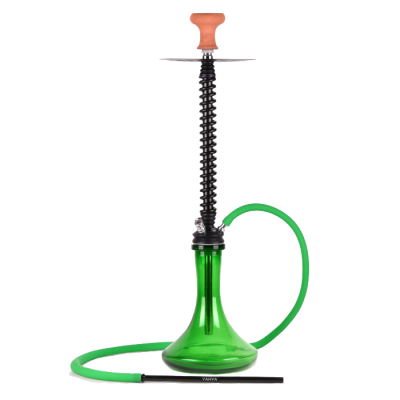 Кальян Yahya Coilover Black Green (чёрно-зелёный, полный комплект)