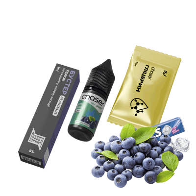 Набор для самозамеса Chaser Blueberry Menthol Ultra (Черника Ментол, 50 мг, 10 мл)