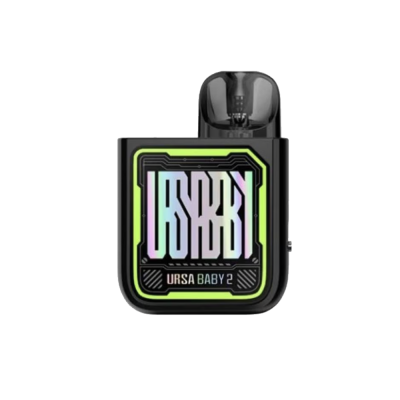 Lost Vape Ursa Baby 2 900 Tech Black x Fancy Maze (Чёрный с зелёным, с картриджем) Многоразовый POD Lost Vape Ursa Baby 2 900 Tech Black x Fancy Maze (Чёрный с зелёным, с картриджем) Многоразовый POD