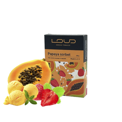 Табак Loud Papaya sorbet (Папайя сорбет, 40 г)