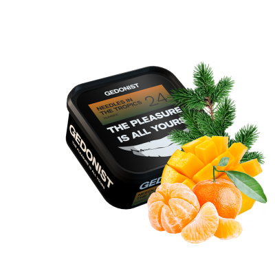 Тютюн Gedonist №24 Needles in Tropics (Манго Мандарин Хвоя, 200 г)