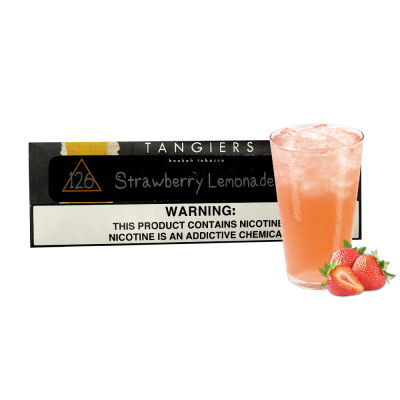 Тютюн Tangiers Noir №126 Strawberry Lemonade (Полуничний Лимонад, 250 г) Чорна упаковка