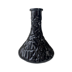 Колба для кальяна Candy Loop Crystal Black (Чёрный, серебристые разводы) 