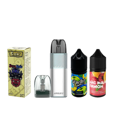 Комплект Voopoo Argus Z 900 и стартовый набор жидкостей