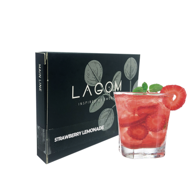 Тютюн Lagom Main Strawberry lemonade (Полуничний лимонад, 40 г)