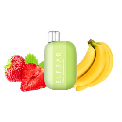 Elf Bar Ri3000 Strawberry Banana (Клубника Банан) Одноразовый POD
