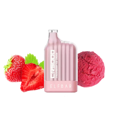 Elf Bar CR5000 Strawberry Ice Cream (Клубничное мороженое) Одноразовый POD Elf Bar CR5000 Strawberry Ice Cream (Клубничное мороженое) Одноразовый POD