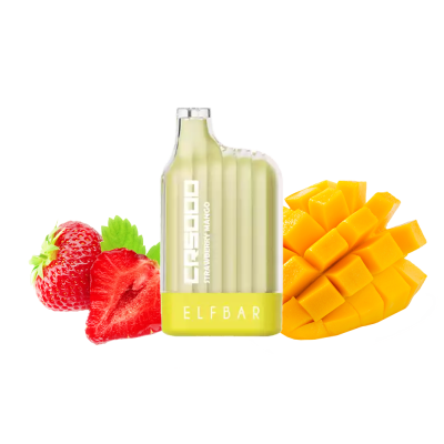 Elf Bar CR5000 Strawberry Mango (Клубника Манго) Одноразовый POD Elf Bar CR5000 Strawberry Mango (Клубника Манго) Одноразовый POD