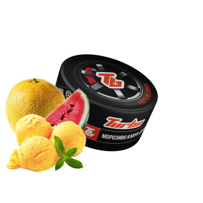 Табак Turbo Fast & Melonous (Мороженое Арбуз-Дыня, 100 г)