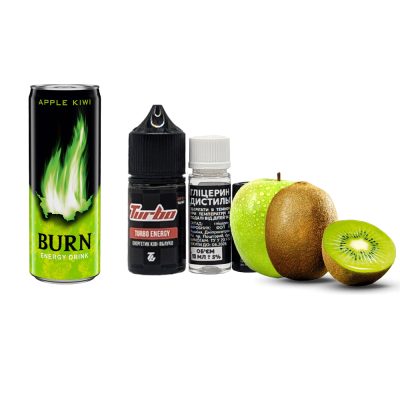 Набір для самозамішування Turbo Turbo Energy (Енергетик Ківі-Яблуко, 50 мг, 30 мл)