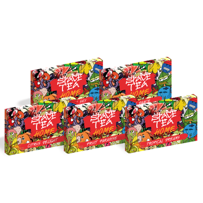 Набір із 5 смаків суміші Space Tea Home Box №1 по 40 г