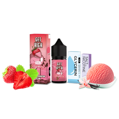 Набір для самозамішування Get High Airy Strawberry (Айрі Стравберрі, 50 мг, 30 мл)