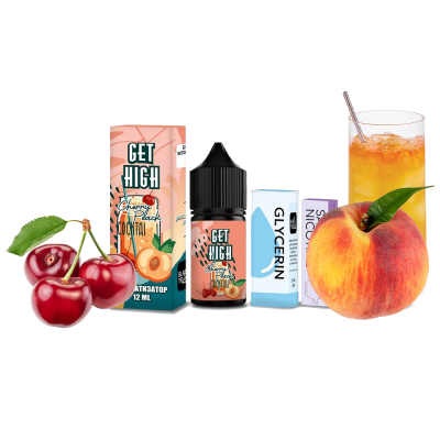 Набор для самозамеса Get High Cherry Peach Cocktail (Вишня Персик, 50 мг, 30 мл)