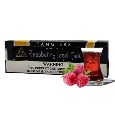 Тютюн Tangiers Noir №17 Raspberry Iced Tea (Малиновий Чай з Лідом, 250 г) Чорна упаковка