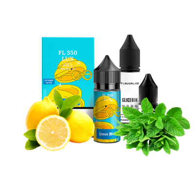 Набір для самозамішування Flavorlab FL350 LUX Lemon mint (Лимон М'ята, 50 мг, 30 мл)