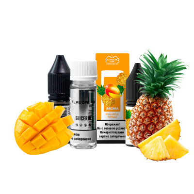 Набор для самозамеса Flavorlab Puff Mango pineapple (Манго ананас, 50 мг, 10 мл)