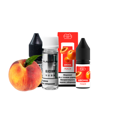 Набір для самозамішування Flavorlab Puff Peach (Персик, 50 мг, 10 мл)