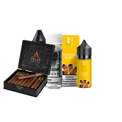 Набір для самозамішування Flavorlab Aroma MAX Capitan black (Капітан блек, 50 мг, 30 мл)