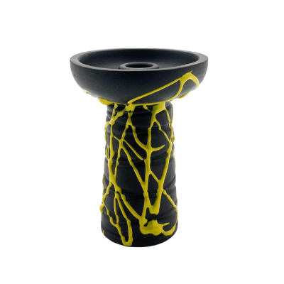 Глиняная чаша Gusto Bowls Classic Phunnel Black Glaze Yellow Глиняная чаша Gusto Bowls Classic Phunnel Black Glaze Yellow