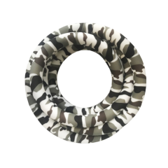 Силіконовий шланг для кальяну AMY Camouflage Gray White (Біло-сірий)