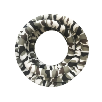 Силіконовий шланг для кальяну AMY Camouflage Gray White (Біло-сірий)