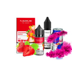 Набір для самозамішування Flavorlab PE 10000 Strawberry energy (Полуничний енергетик, 50 мг, 30 мл)