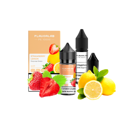 Набір для самозамішування Flavorlab PE 10000 Strawberry lemon (Полуниця лимон, 50 мг, 30 мл)