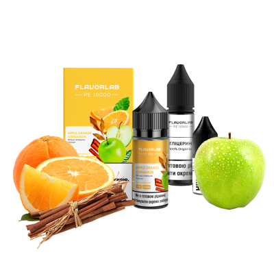 Набор для самозамеса Flavorlab PE 10000 Apple Orange Cinnamon (Яблоко апельсин корица, 50 мг, 30 мл)