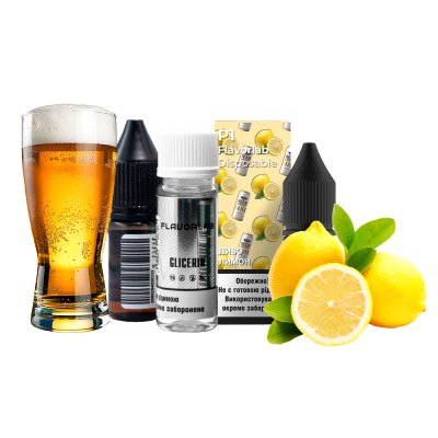 Набор для самозамеса Flavorlab Р1 Пиво Лимон (50 мг, 10 мл)