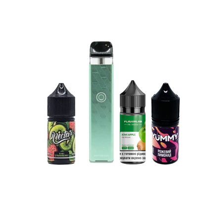 Комплект Vaporesso XROS 3 Kit 1000 та стартовий набір рідин Комплект Vaporesso XROS 3 Kit 1000 та стартовий набір рідин