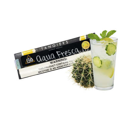 Табак Tangiers Noir №130 Aqua Fresca (Аква фреска, 100 г) Чёрная упаковка