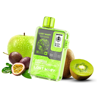 Lost Mary OS12000 Green Apple Passion Fruit Kiwi (Яблуко Маракуйя Ківі) Одноразовий POD Lost Mary OS12000 Green Apple Passion Fruit Kiwi (Яблуко Маракуйя Ківі) Одноразовий POD