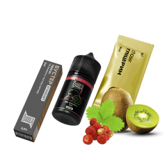 Набор для самозамеса Chaser Black Kiwi Wild Strawberry Ultra (Киви Земляника, 65 мг, 30 мл) Набор для самозамеса Chaser Black Kiwi Wild Strawberry Ultra (Киви Земляника, 65 мг, 30 мл)