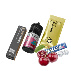 Набір для самозамішування Chaser Cherry Menthol Ultra (Вишня Ментол, 65 мг, 30 мл) Набір для самозамішування Chaser Cherry Menthol Ultra (Вишня Ментол, 65 мг, 30 мл)