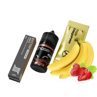 Набор для самозамеса Chaser Mix Strawberry Banana Ultra (Клубника Банан, 65 мг, 30 мл)