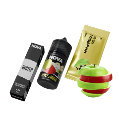 Набір для самозамішування Chaser Nova Apple&Mixed (Мікс Яблук, 65 мг, 30 мл) Набір для самозамішування Chaser Nova Apple&Mixed (Мікс Яблук, 65 мг, 30 мл)