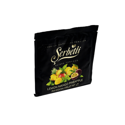 Табак Serbetli Lemon Mango Pineapple Passion fruit Mint (Лимон Манго Ананас Маракуйя Мята, 100 г)