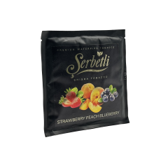 Тютюн Serbetli Strawberry Peach Blueberry (Полуниця Персик Чорниця, 100 г)