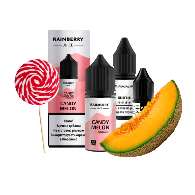 Набір для самозамішування Flavorlab Rainberry Juice Candy Melon (Цукерки Диня, 65 мг, 30 мл)