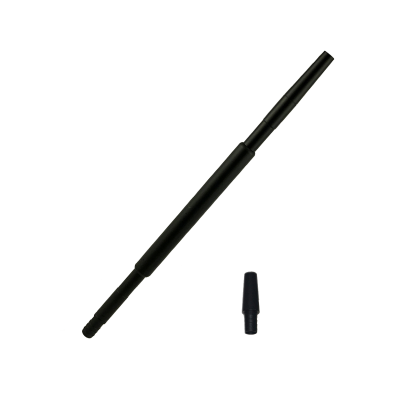 Мундштук для кальяна из алюминия Amy Kaya Black (Чёрный, с коннектором)