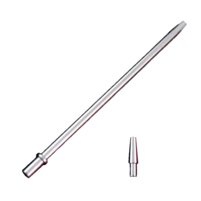 Мундштук для кальяна из алюминия Amy Slim Silver (Металлик, с коннектором)