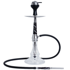 Кальян Garden Black White 6156 (Чорно-білий, повний комплект)