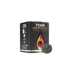 Кокосове вугілля для кальяну Tom CocoSilver (1 кг, 60 шт, сегмент) Кокосове вугілля для кальяну Tom CocoSilver (1 кг, 60 шт, сегмент)