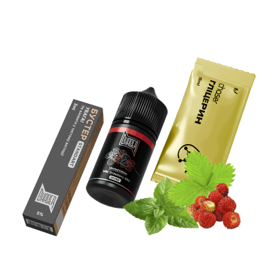Набор для самозамеса Chaser Black Wild Strawberry Mint Ultra (Земляника Мята, 50 мг, 30 мл)