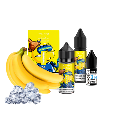 Набор для самозамеса Flavorlab FL350 Ice Banana (Банан Лёд, 50 мг, 30 мл)
