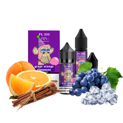 Набір для самозамішування Flavorlab FL350 Ice Grape orange cinnamon (Виноград апельсин кориця лід, 50 мг, 30 мл)