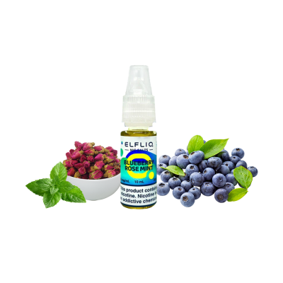 Жидкость Elfliq Blueberry Rose Mint (Черника Роза Мята, 50 мг, 10 мл)